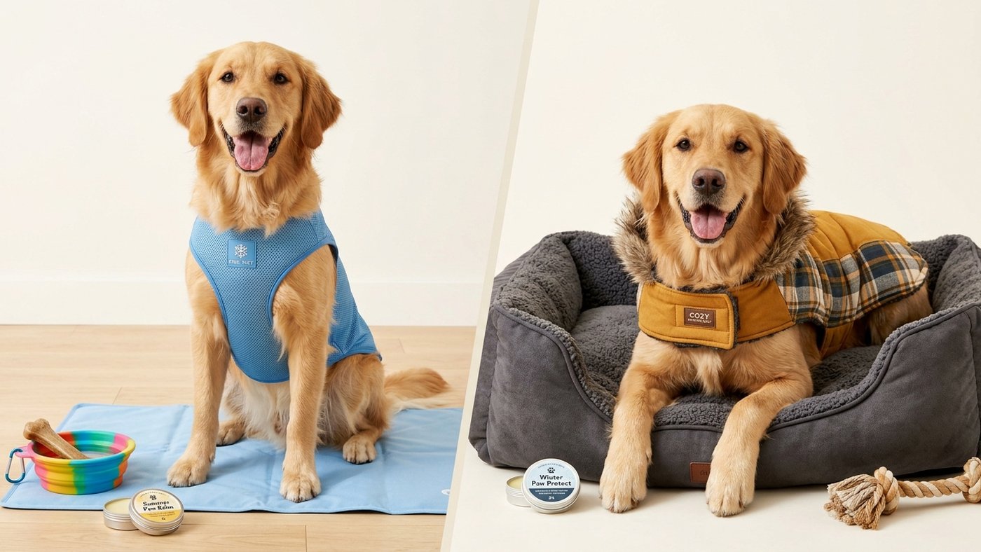 Seasonal Pet Accessories: Keeping Your Pet Comfortable Year-Round (Summer & Winter)
